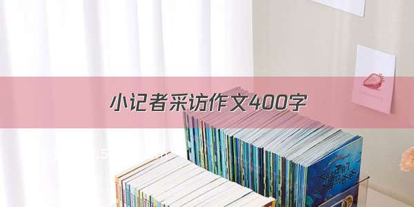 小记者采访作文400字