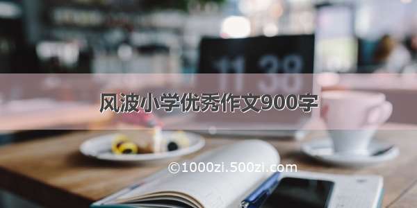 风波小学优秀作文900字