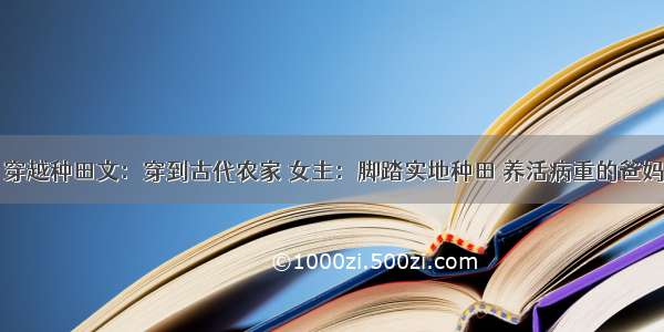 穿越种田文：穿到古代农家 女主：脚踏实地种田 养活病重的爸妈