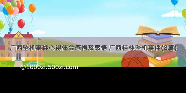 广西坠机事件心得体会感悟及感悟 广西桂林坠机事件(8篇)