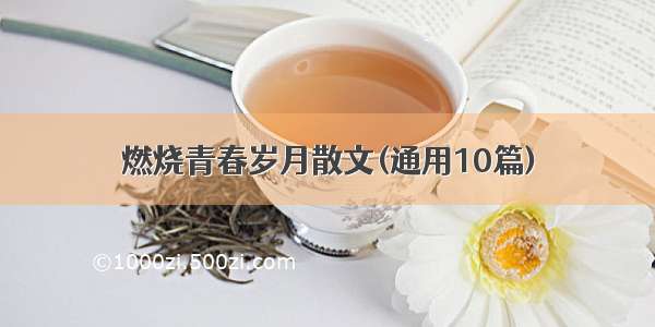 燃烧青春岁月散文(通用10篇)