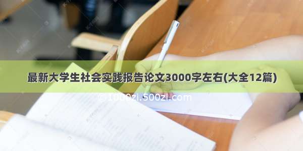 最新大学生社会实践报告论文3000字左右(大全12篇)