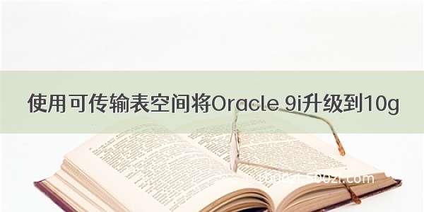 使用可传输表空间将Oracle 9i升级到10g