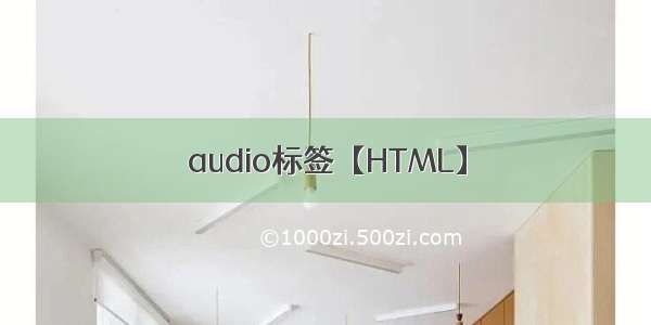 audio标签【HTML】