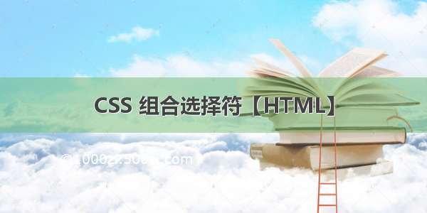 CSS 组合选择符【HTML】