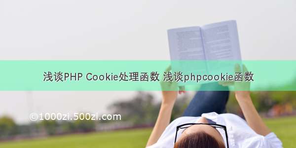 浅谈PHP Cookie处理函数 浅谈phpcookie函数