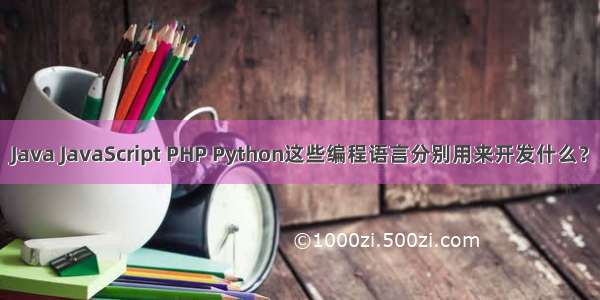 Java JavaScript PHP Python这些编程语言分别用来开发什么？