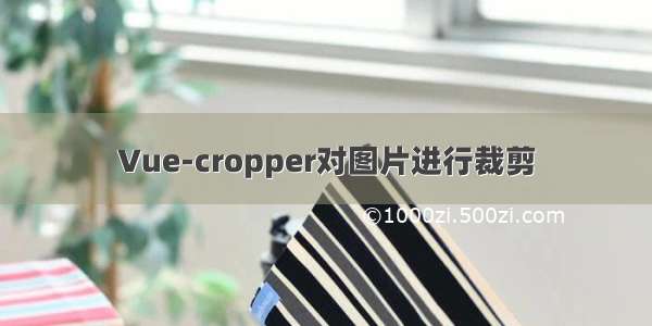 Vue-cropper对图片进行裁剪