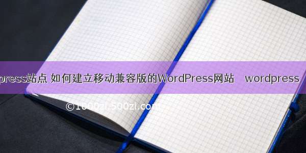 wordpress站点 如何建立移动兼容版的WordPress网站 – wordpress – 前端