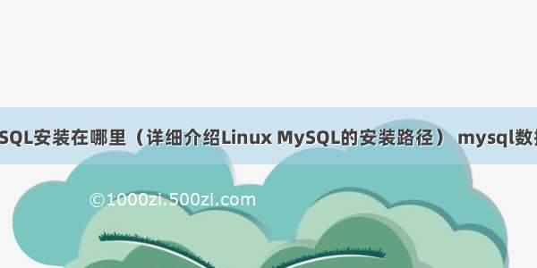 Linux MySQL安装在哪里（详细介绍Linux MySQL的安装路径） mysql数据冗余例子