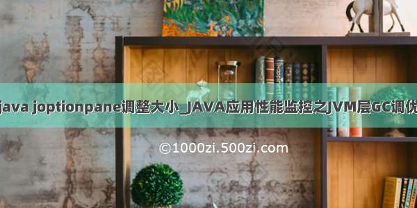 java joptionpane调整大小_JAVA应用性能监控之JVM层GC调优