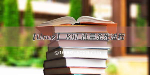 【Linux】 Kill 批量杀死进程