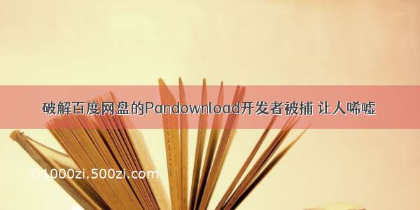 破解百度网盘的Pandownload开发者被捕 让人唏嘘