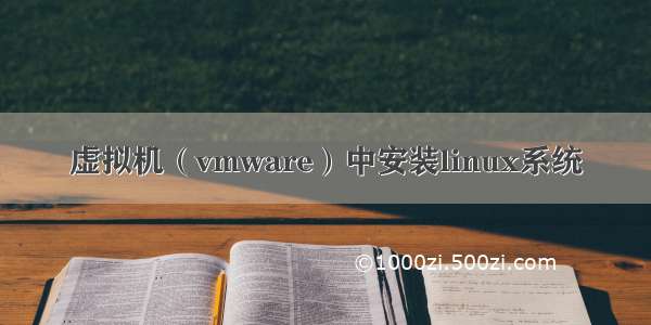 虚拟机（vmware）中安装linux系统