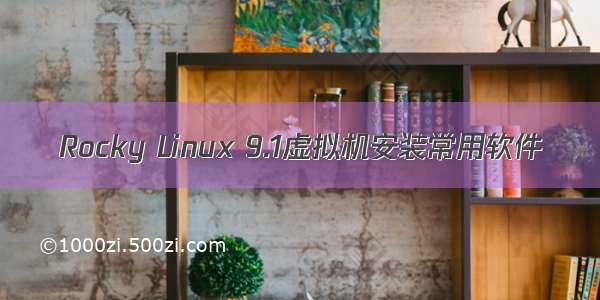 Rocky Linux 9.1虚拟机安装常用软件