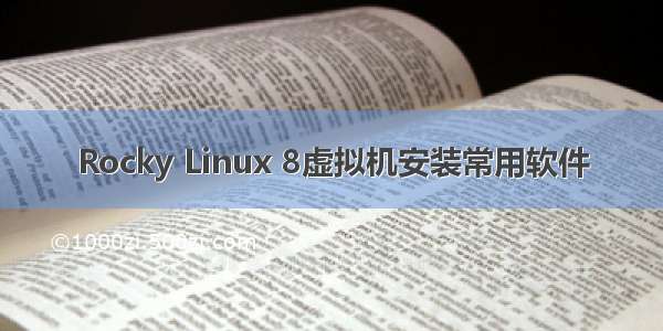 Rocky Linux 8虚拟机安装常用软件