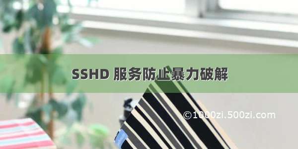 SSHD 服务防止暴力破解