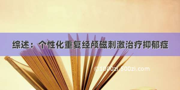 综述：个性化重复经颅磁刺激治疗抑郁症