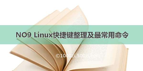 NO9 Linux快捷键整理及最常用命令