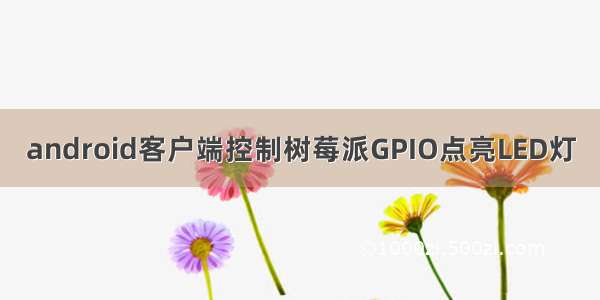 android客户端控制树莓派GPIO点亮LED灯