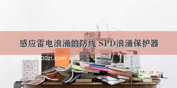 感应雷电浪涌的防线 SPD浪涌保护器