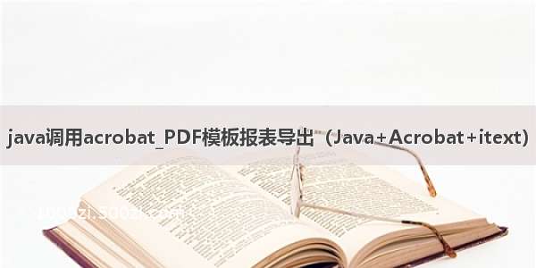 java调用acrobat_PDF模板报表导出（Java+Acrobat+itext）