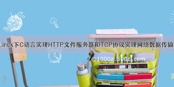 Linux下C语言实现HTTP文件服务器和TCP协议实现网络数据传输