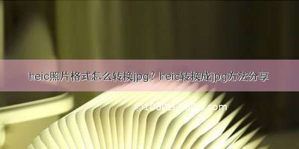 heic照片格式怎么转换jpg？heic转换成jpg方法分享