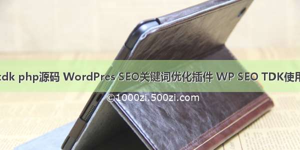 网站tdk php源码 WordPres SEO关键词优化插件 WP SEO TDK使用介绍