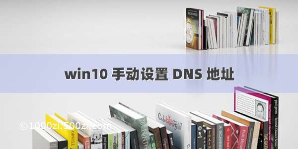 win10 手动设置 DNS 地址