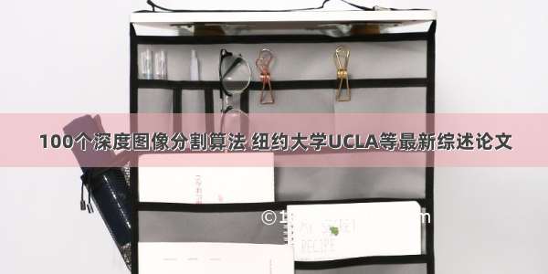 100个深度图像分割算法 纽约大学UCLA等最新综述论文