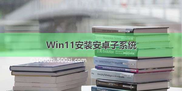 Win11安装安卓子系统