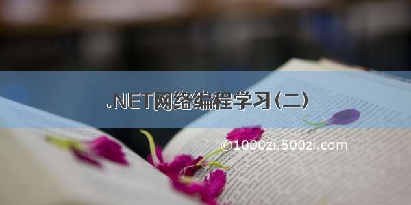 .NET网络编程学习(二)