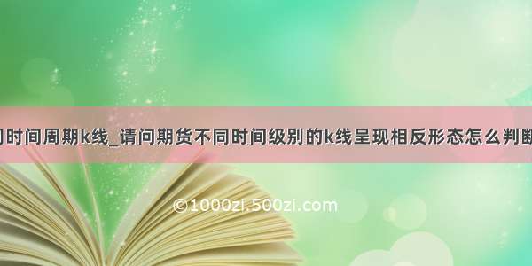 python不同时间周期k线_请问期货不同时间级别的k线呈现相反形态怎么判断买卖点？...