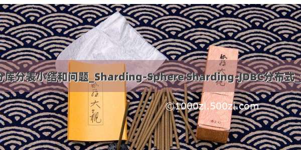 Sharding-Sphere_分库分表小结和问题_Sharding-Sphere Sharding-JDBC分布式_分库分表工作笔记005