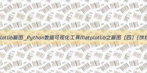 matplotlib画图_Python数据可视化工具Matplotlib之画图（四）(饼状图)