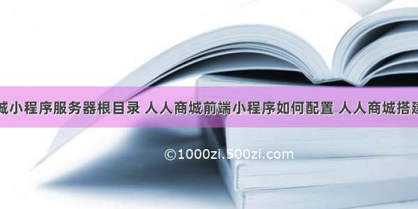 人人商城小程序服务器根目录 人人商城前端小程序如何配置 人人商城搭建教程...