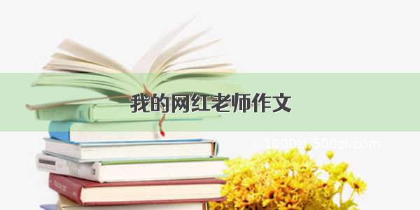 我的网红老师作文