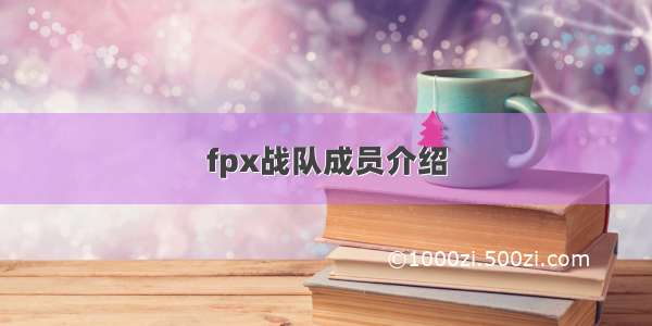 fpx战队成员介绍