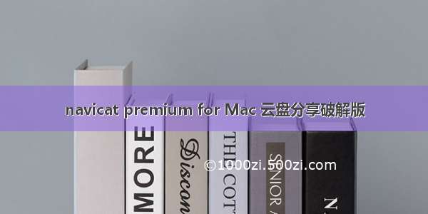 navicat premium for Mac 云盘分享破解版
