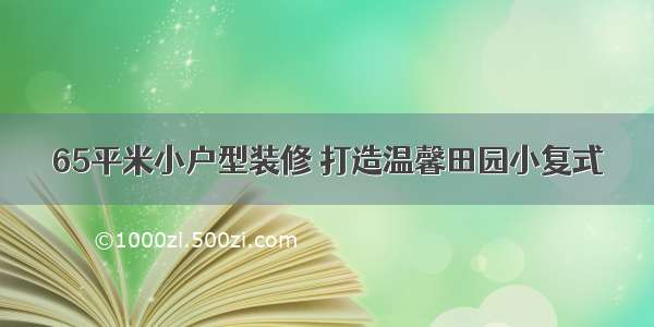 65平米小户型装修 打造温馨田园小复式