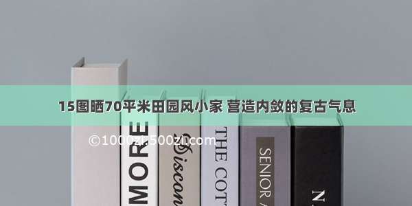 15图晒70平米田园风小家 营造内敛的复古气息