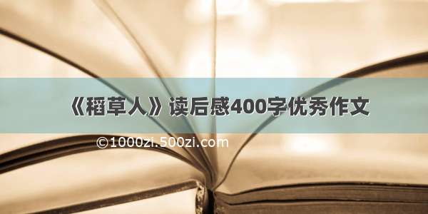 《稻草人》读后感400字优秀作文