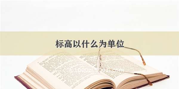 标高以什么为单位