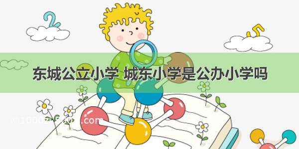 东城公立小学 城东小学是公办小学吗