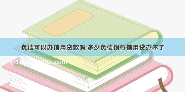 负债可以办信用贷款吗 多少负债银行信用贷办不了