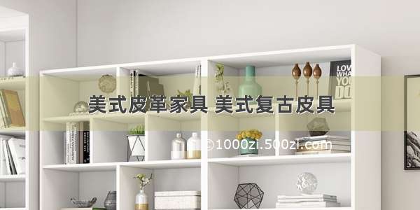 美式皮革家具 美式复古皮具