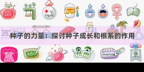 种子的力量：探讨种子成长和根系的作用