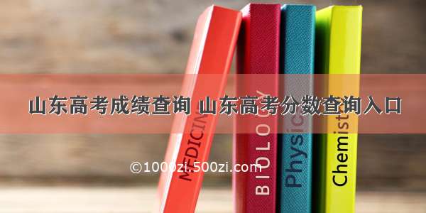 山东高考成绩查询 山东高考分数查询入口