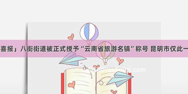 「喜报」八街街道被正式授予“云南省旅游名镇”称号 昆明市仅此一家！